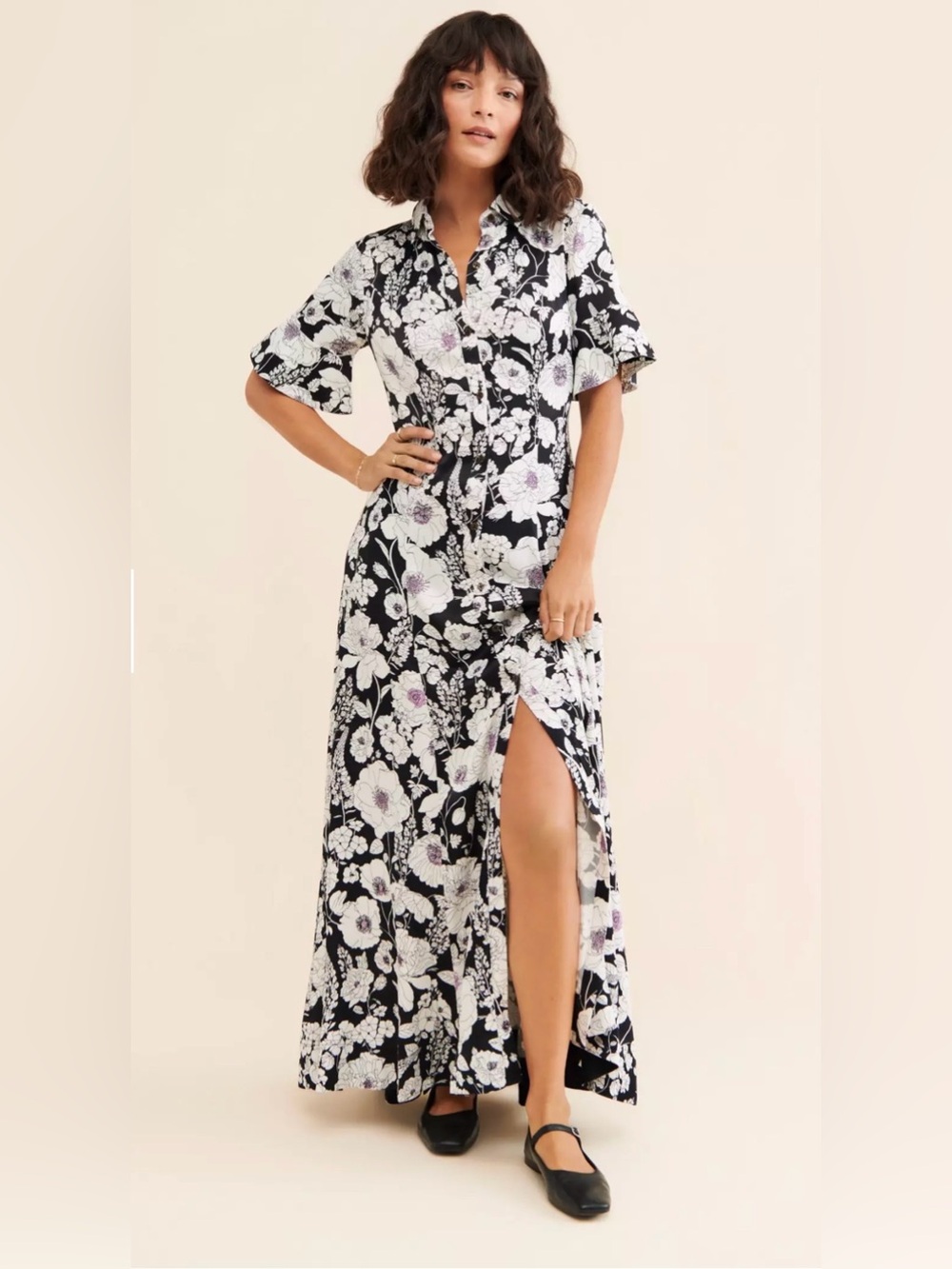 Anthropologie Maeve Maxi Shirt Dress